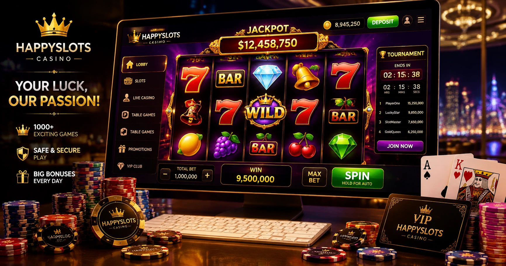 Khám Phá happyslots casino - Nơi Đầu Tư Giải Trí Đẳng Cấp - image 1 Khám Phá happyslots casino - Nơi Đầu Tư Giải Trí Đẳng Cấp - image 1